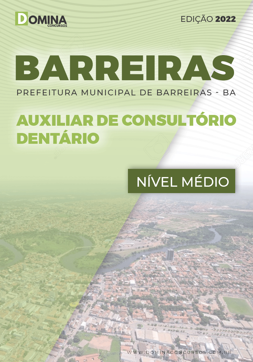 Apostila Pref Barreiras BA 2022 Auxiliar Consultório Dentário