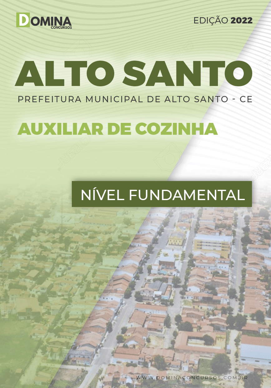 Apostila Concurso Pref Alto Santo CE 2022 Auxiliar Cozinha