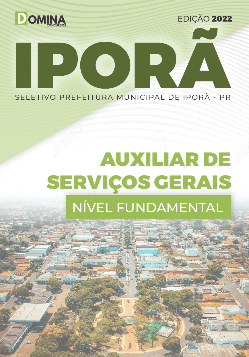 Apostila Concurso Pref Iporã PR 2022 Auxiliar Serviços Gerais