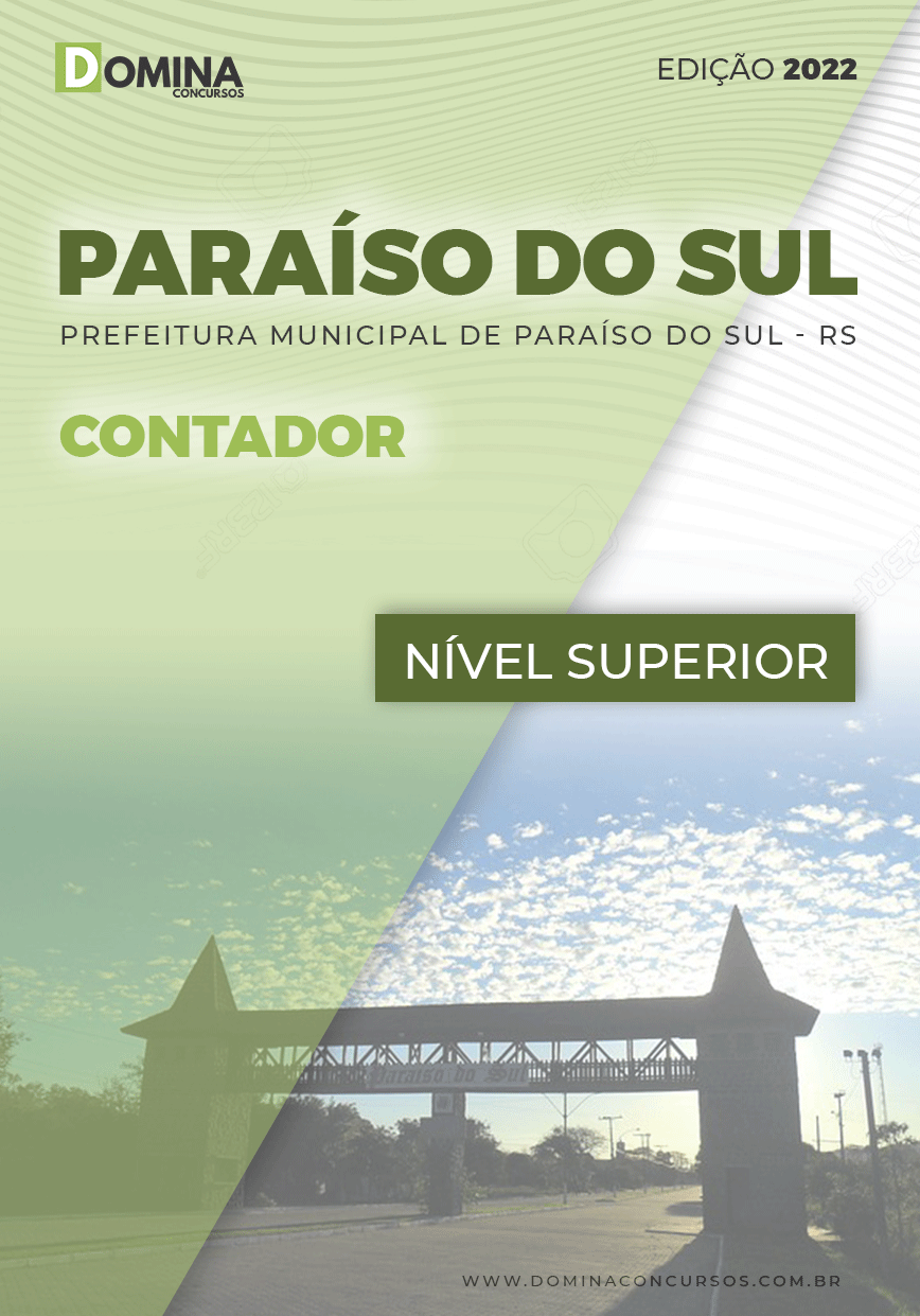 Apostila Concurso Pref Paraíso Sul RS 2022 Contador