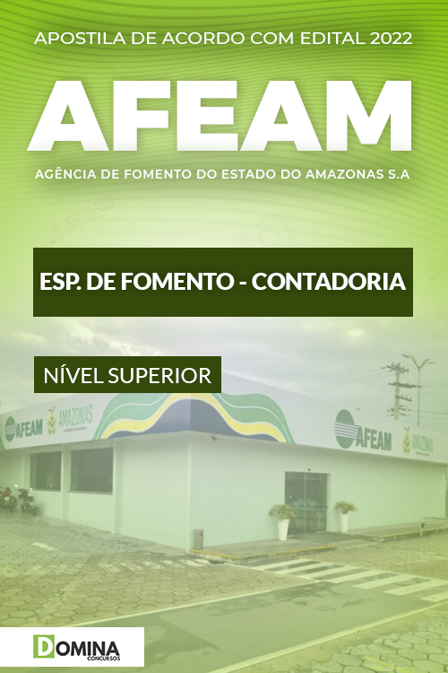 Apostila AFEAM 2022 Especialista Fomento Contadoria