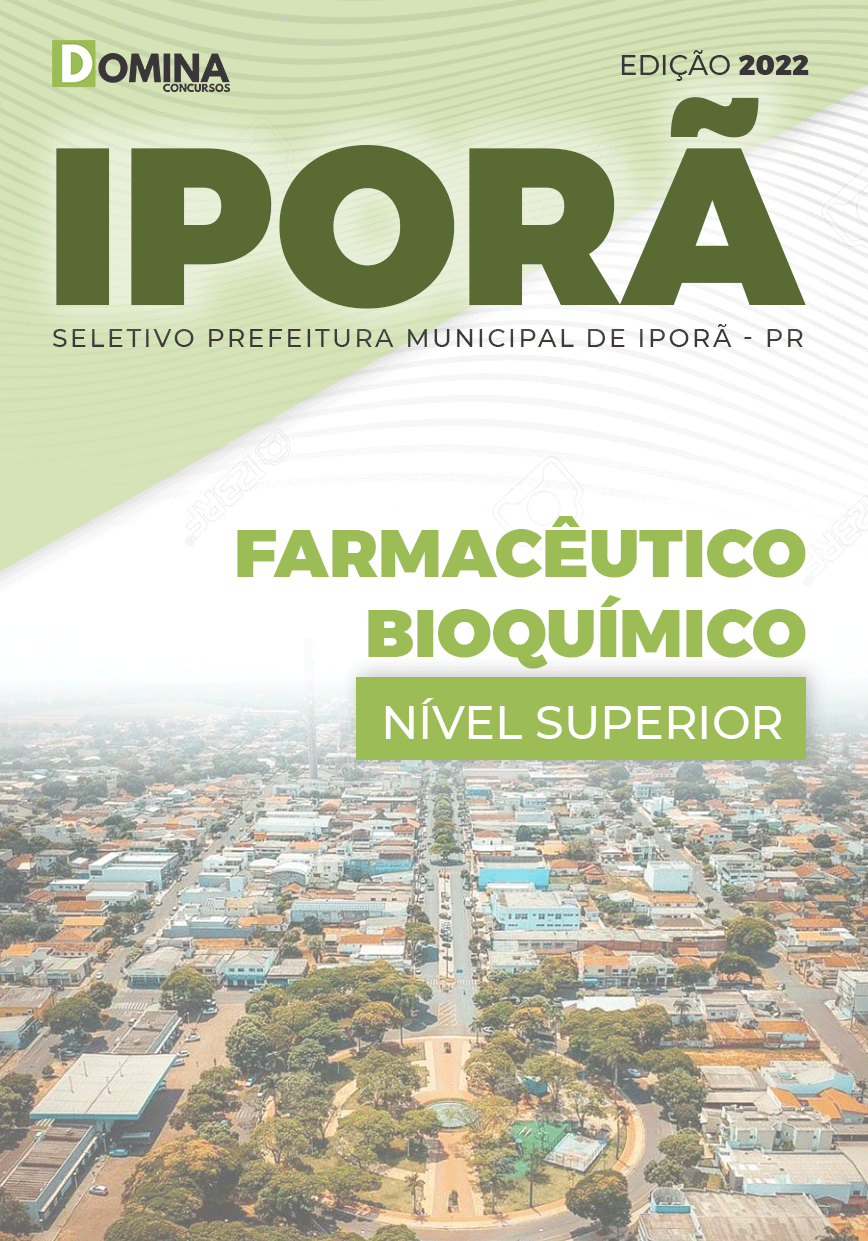 Apostila Digital Pref Iporã PR 2022 Farmacêutico Bioquímico