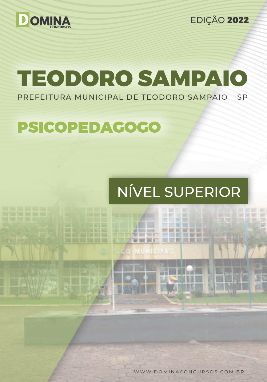 Apostila Digital Pref Teodoro Sampaio SP 2022 Psicopedagogo