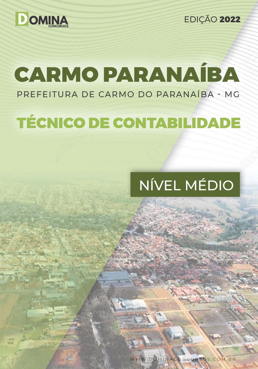 Apostila Pref Carmo Paranaíba MG 2022 Técnico Contabilidade