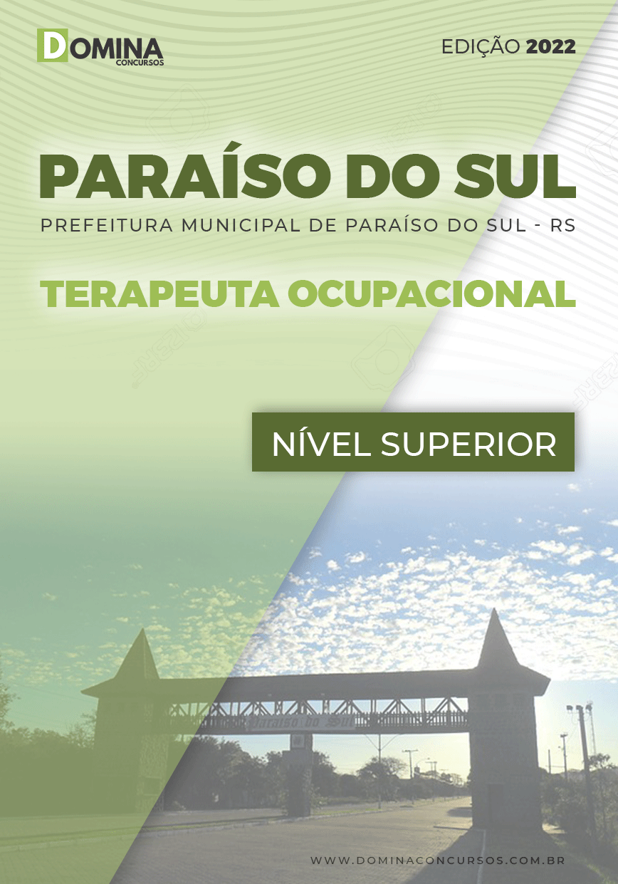 Apostila Pref Paraíso Sul RS 2022 Terapeuta Ocupacional