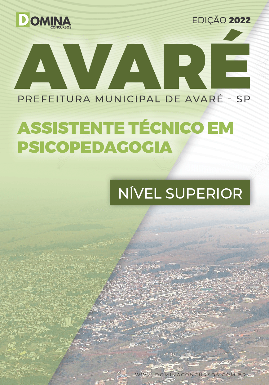 Apostila Pref Avaré SP 2022 Assistente Técnico em Psicopedagogia