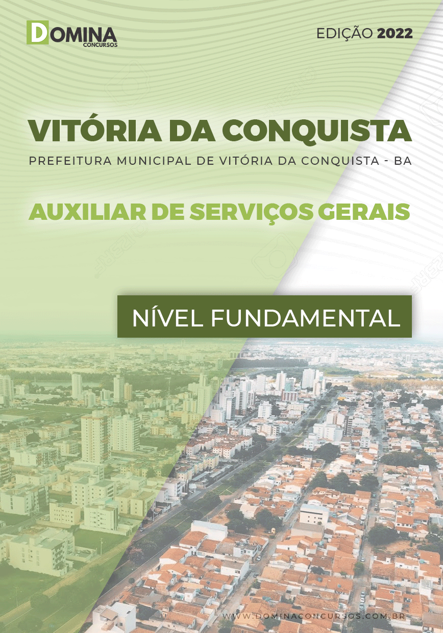 Apostila Pref Vitória Conquista BA 2022 Auxiliar de Serviços Gerais