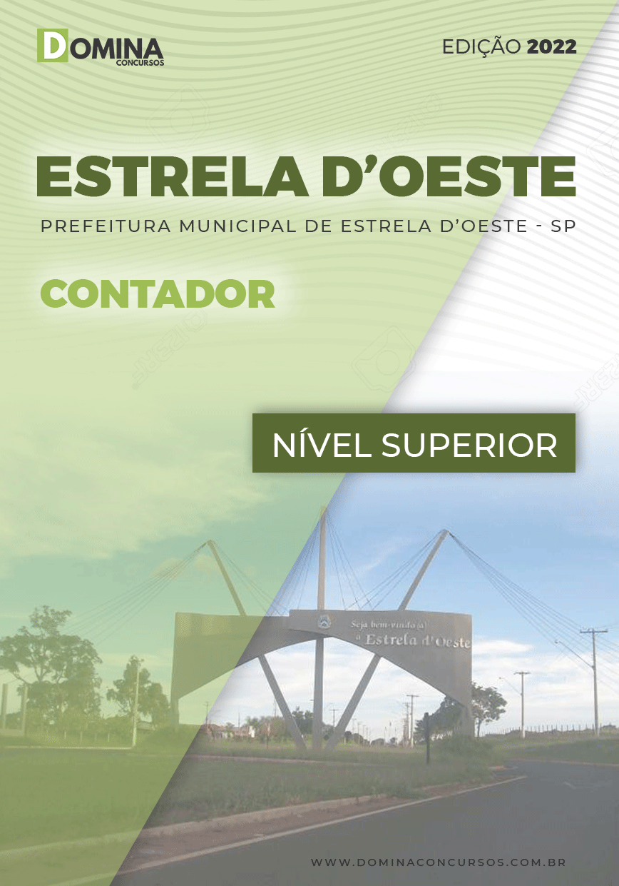 Apostila Concurso Pref Estrela D’Oeste SP 2022 Contador