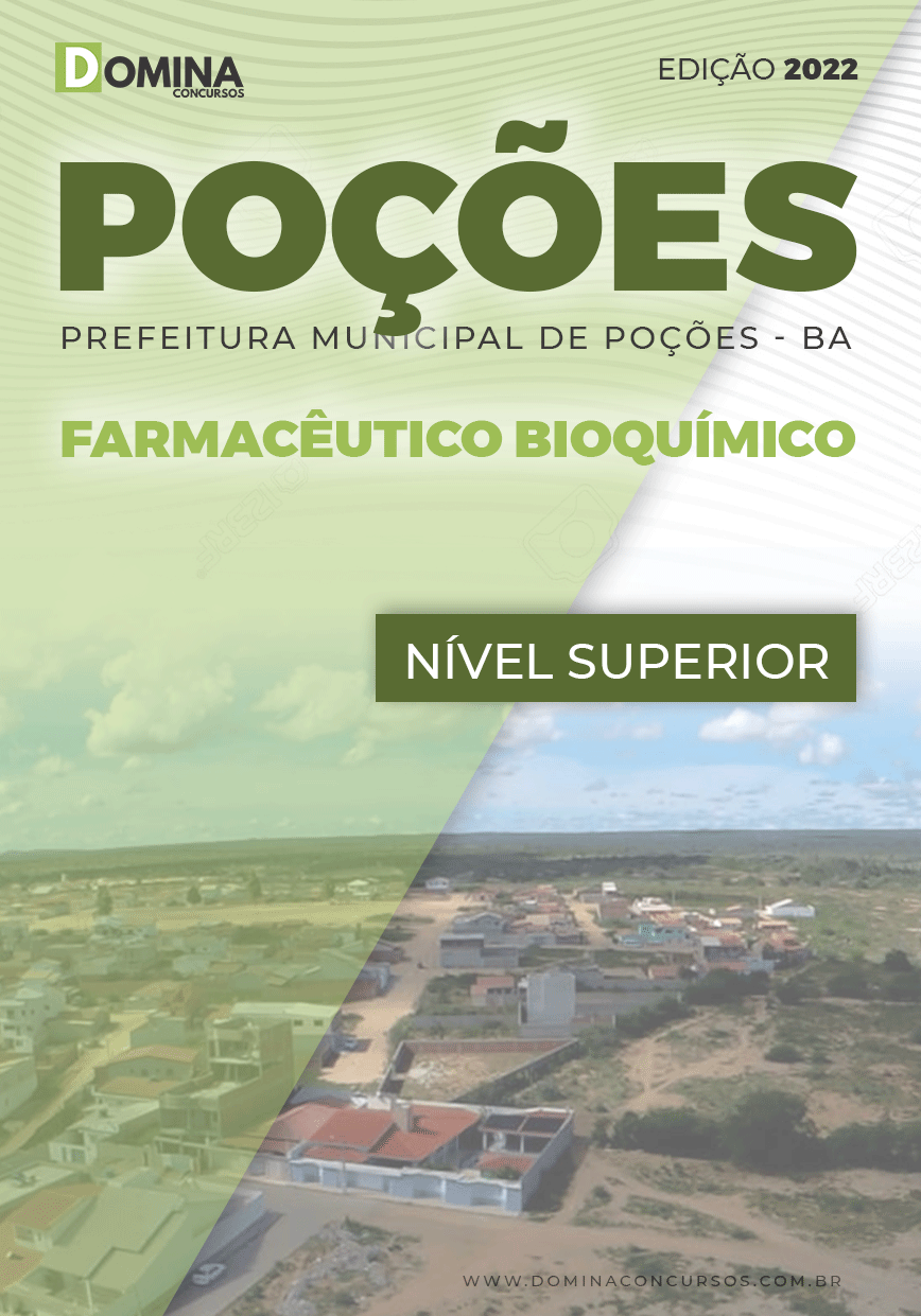 Apostila Concurso Pref Poções BA 2022 Farmacêutico Bioquímico