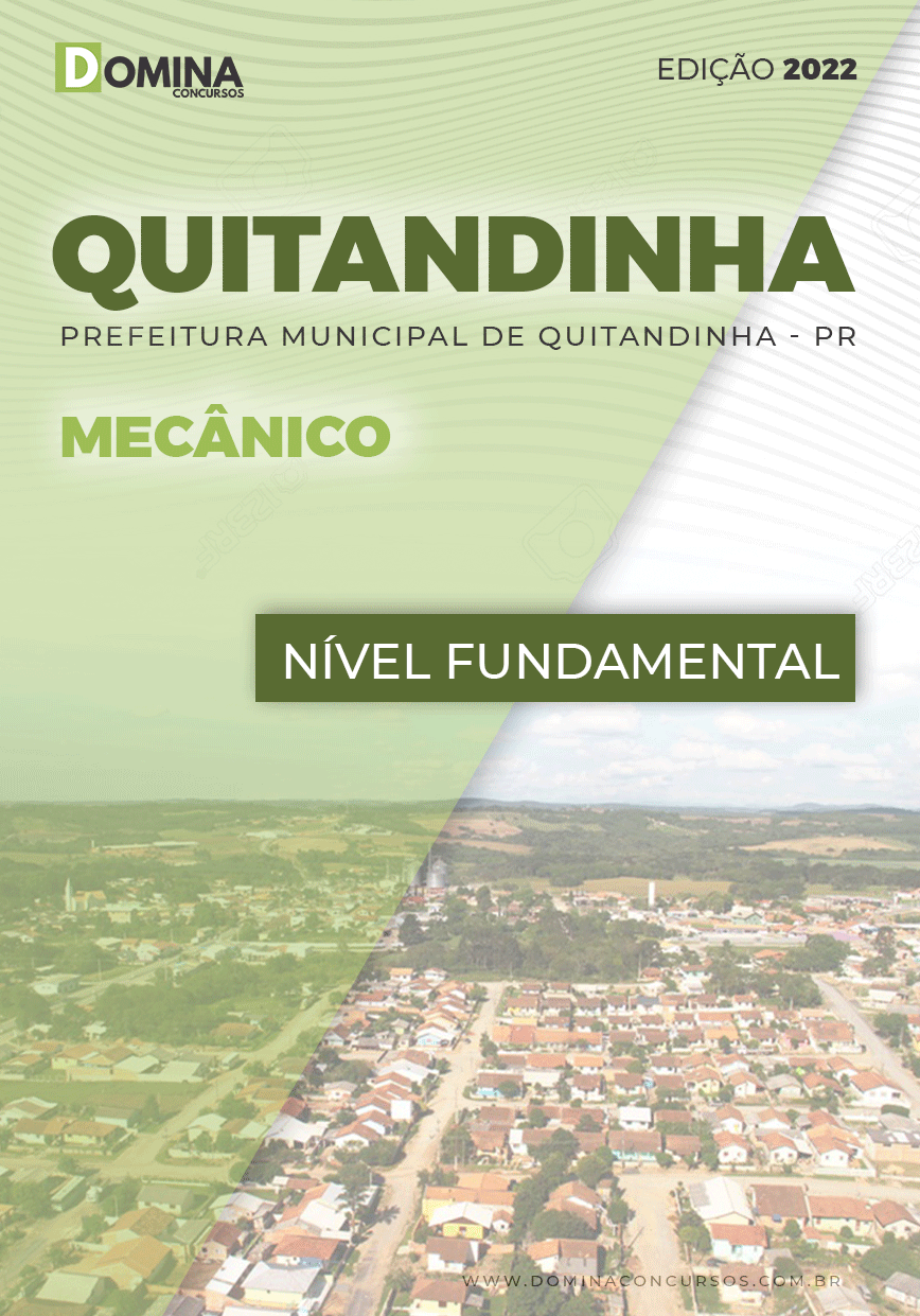 Apostila Concurso Pref Quitandinha PR 2022 Mecânico