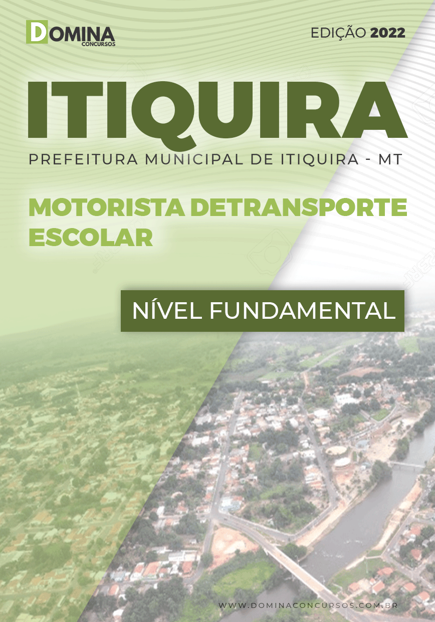 Apostila Pref Itiquira MT 2022 Motorista Transporte Escolar