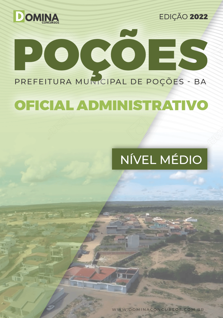 Apostila Concurso Pref Poções BA 2022 Oficial Administrativo
