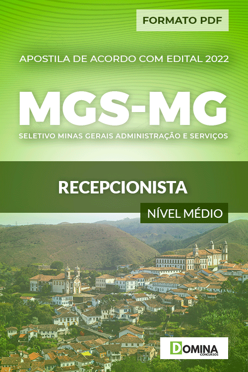 Apostila Processo Seletivo MGS MG 2022 Recepcionista