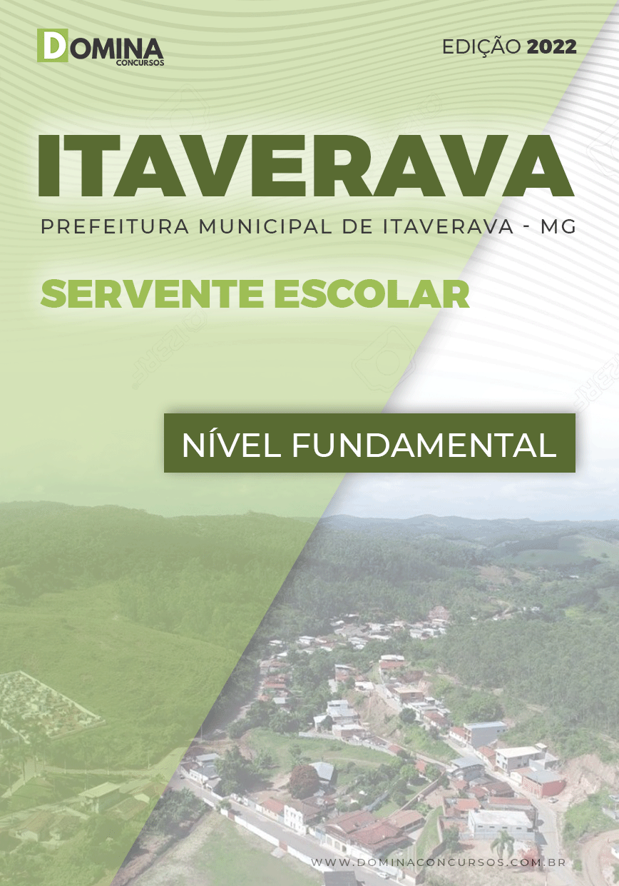 Apostila Cocnurso Pref Itaverava MG 2022 Servente Escolar