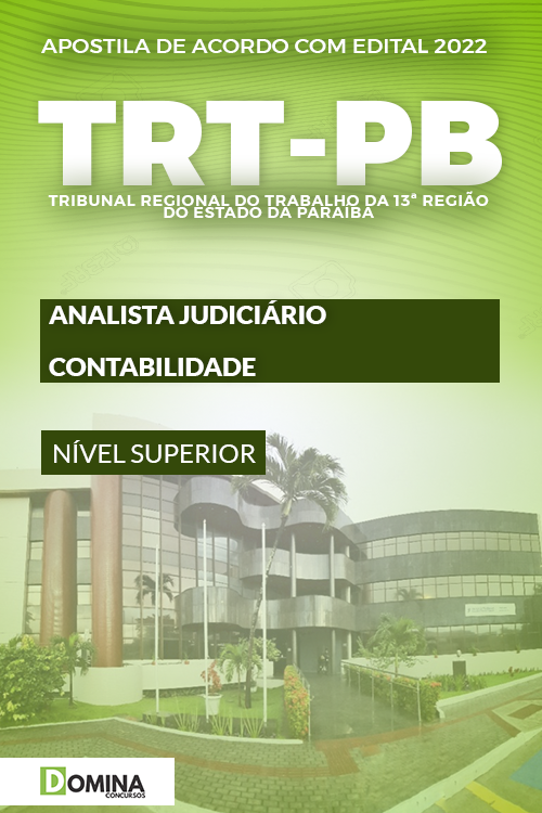 Apostila TRT PB 2022 Analista Judiciário Contabilidade