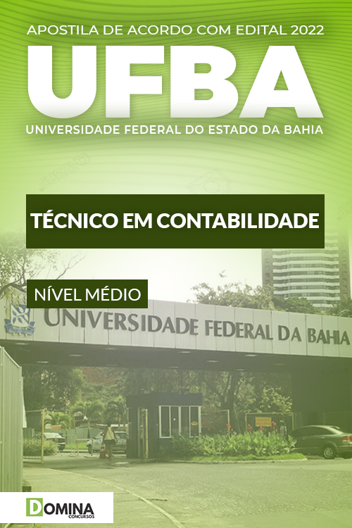 Apostila Concurso UFBA 2022 Técnico Contabilidade