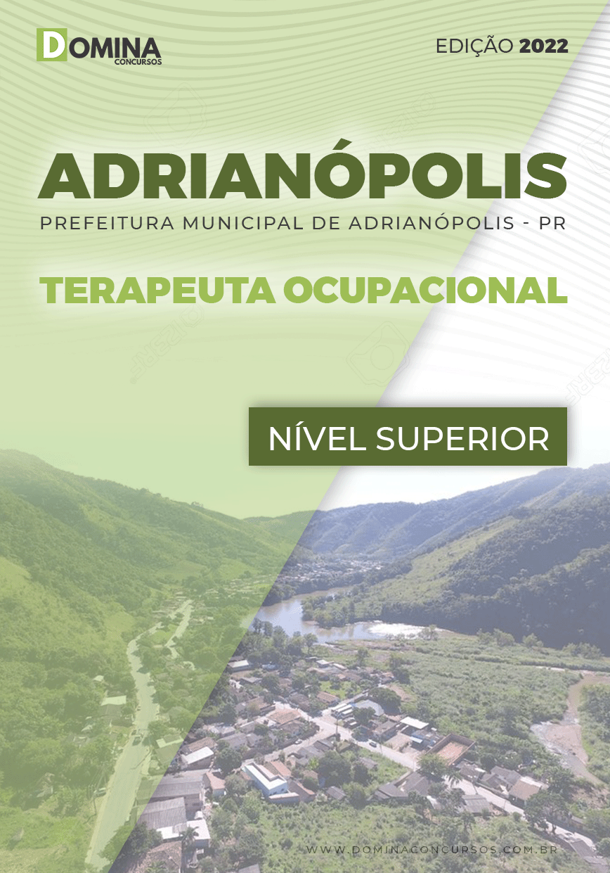 Apostila Pref Adrianópolis PR 2022 Terapeuta Ocupacional