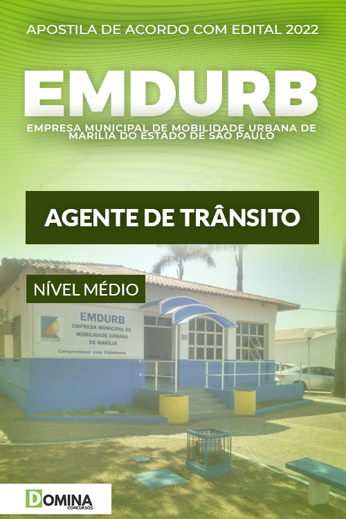 Apostila Concurso EMDURB Marília SP 2022 Agente de Trânsito