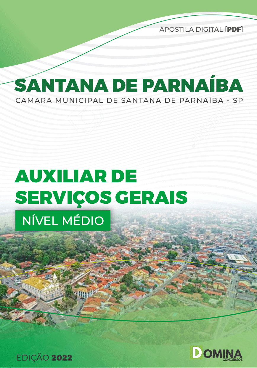 Apostila Câmara Santana Parnaíba SP 2022 Auxiliar Serviços Gerais