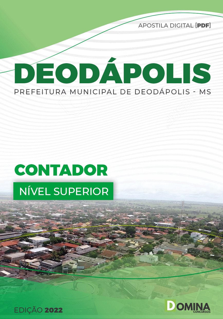 Apostila Concurso Pref Deodápolis MS 2022 Contador