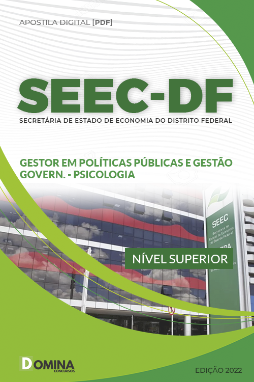 Apostila SEEC DF 2022 Analista Políticas Públicas Gestão Psicologia