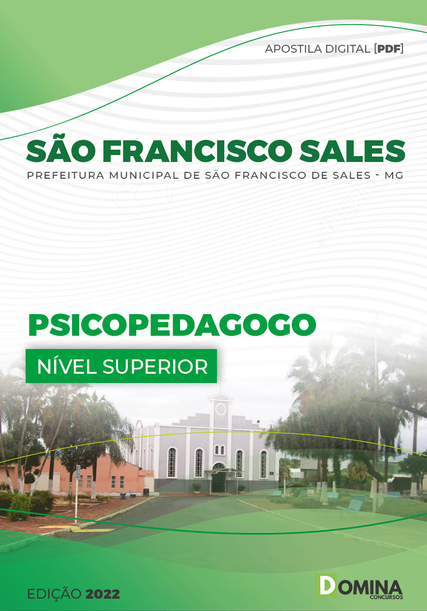 Apostila Pref São Francisco Sales MG 2022 Psicopedagogo