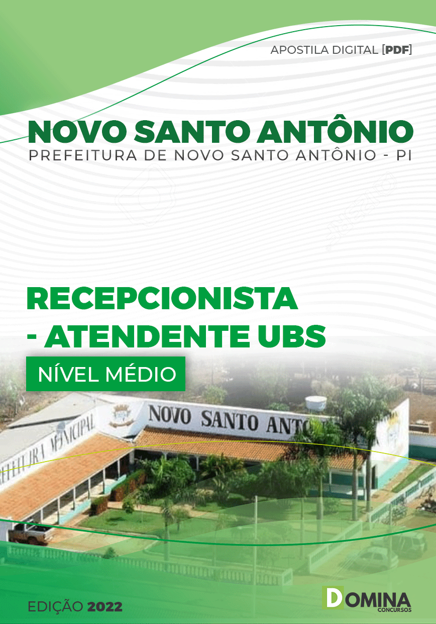 Apostila Pref Novo Santo Antonio PI 2022 Recepcionista Atendente