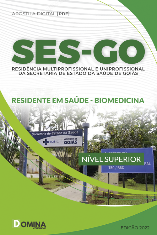 Apostila Residência SES GO 2022 Residente em Saúde Biomedicina