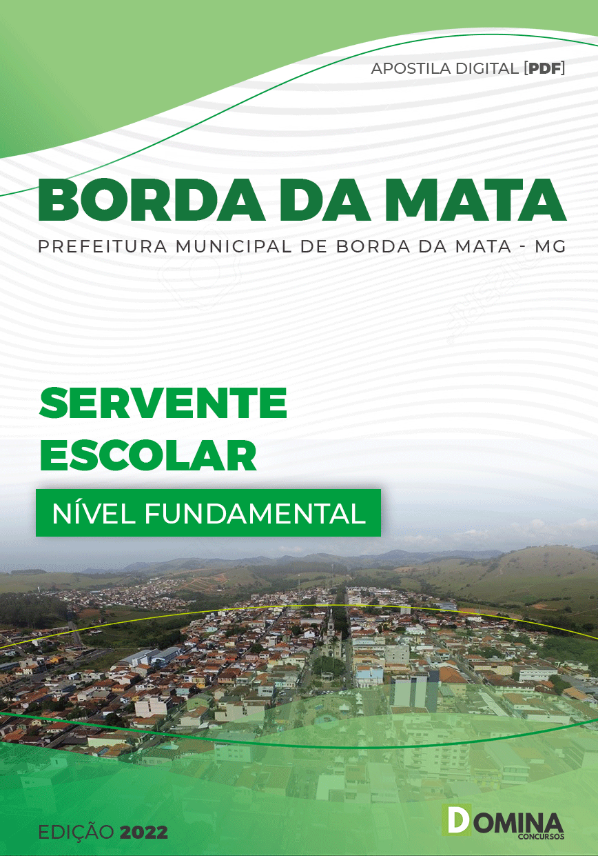 Apostila Pref Borda Mata MG 2022 Servente Escolar