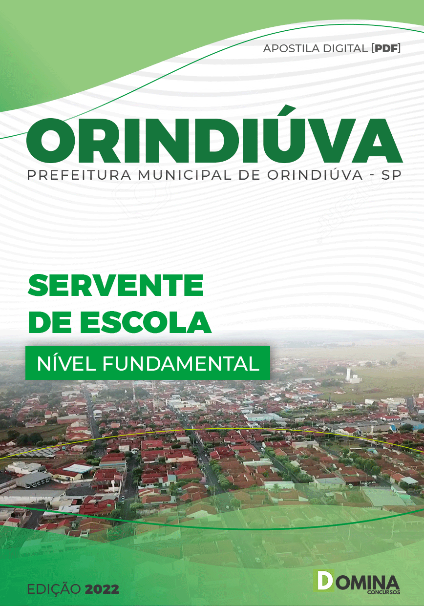 Apostila Concurso Pref Orindiúva Sp 2022 Servente Escola 9221