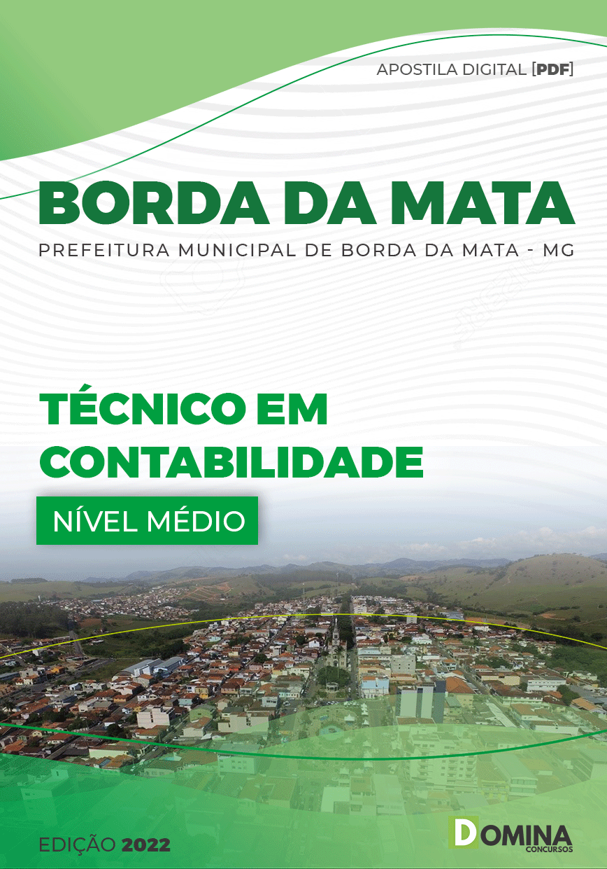 Apostila Pref Borda Mata MG 2022 Técnico Contabilidade