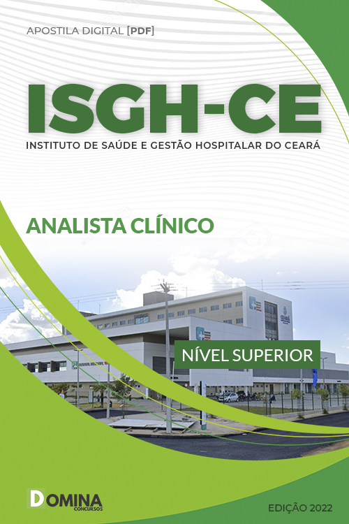 Apostila Digital Concurso ISGH CE 2022 Analista Clínico ISGH