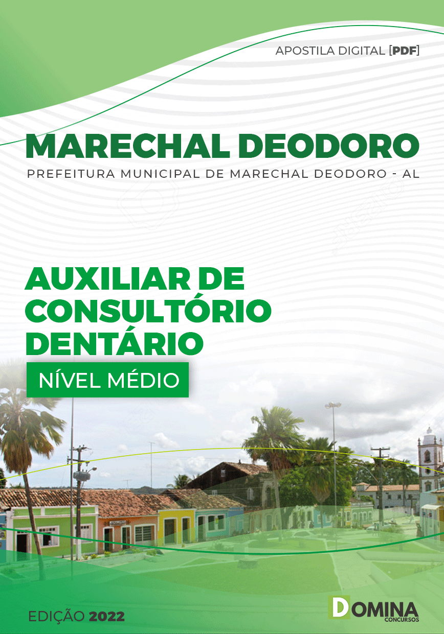 Apostila Pref Marechal Deodoro AL 2023 Auxiliar Consultório Dentário