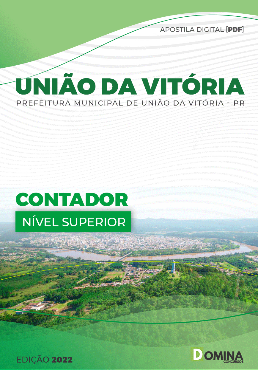 Apostila Digital Pref União da Vitória PR 2022 Contador