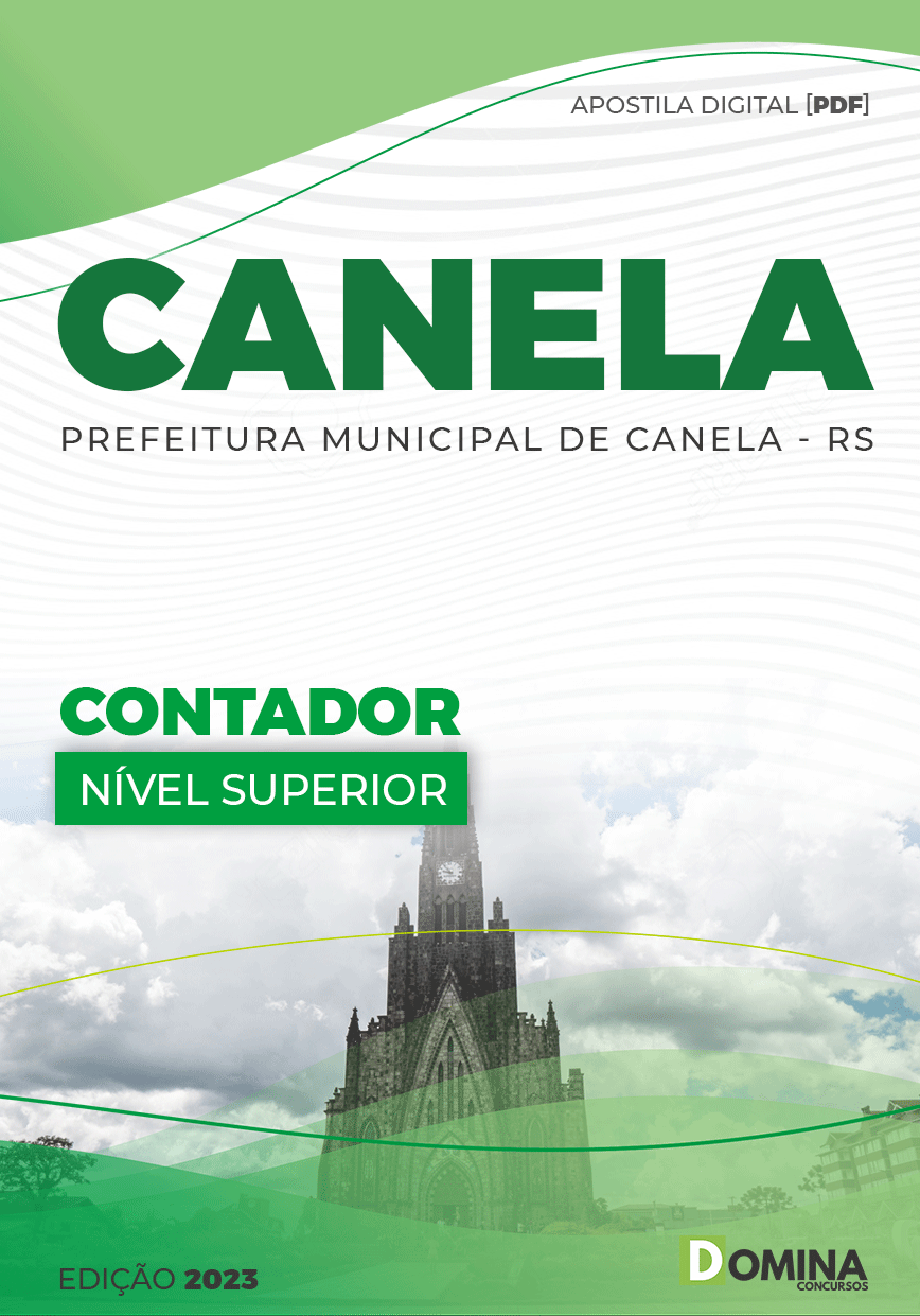 Apostila Digital Concurso Pref Canela RS 2023 Contador