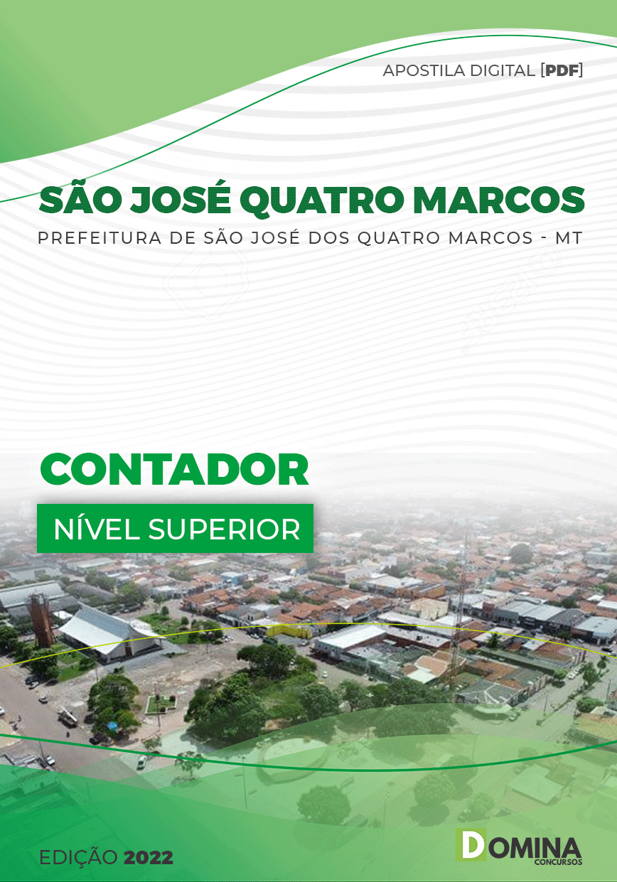 Apostila Pref São José Quatro Marcos MT 2022 Contador