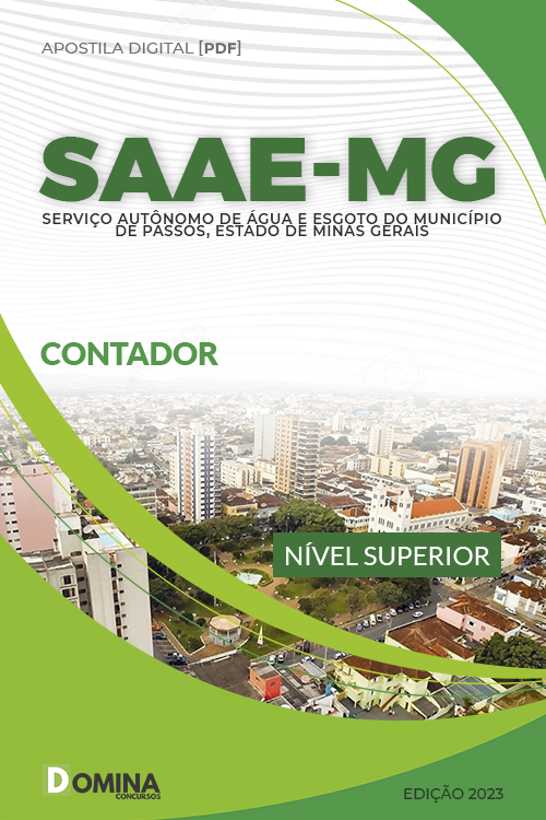 Apostila Concurso Público SAAE Passos MG 2023 Contador