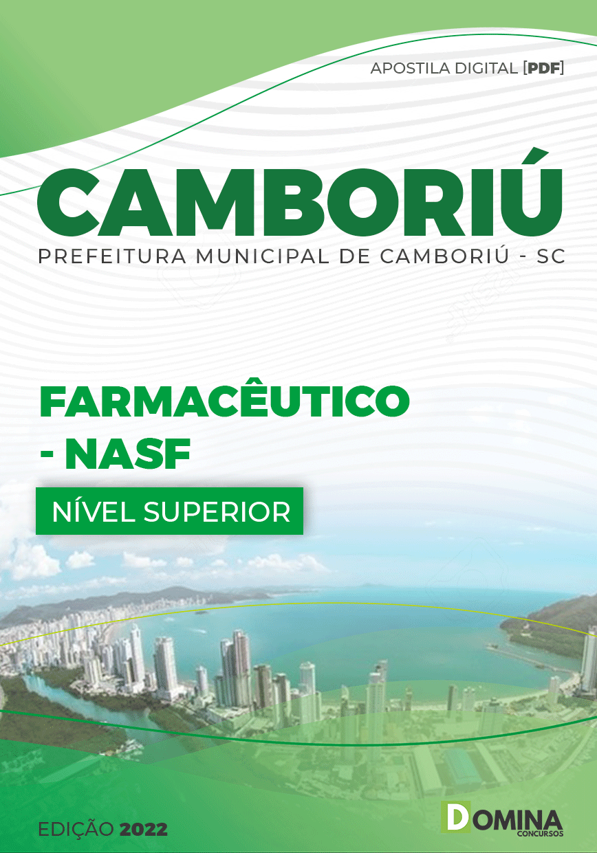 Apostila Digital Pref Camboriú SC 2022 Farmacêutico NASF