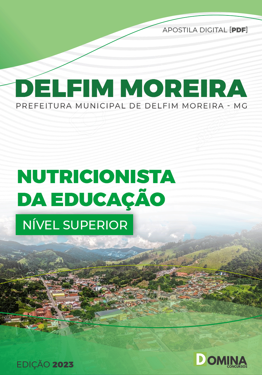 Apostila Pref Delfim Moreira MG 2023 Nutricionista Educação