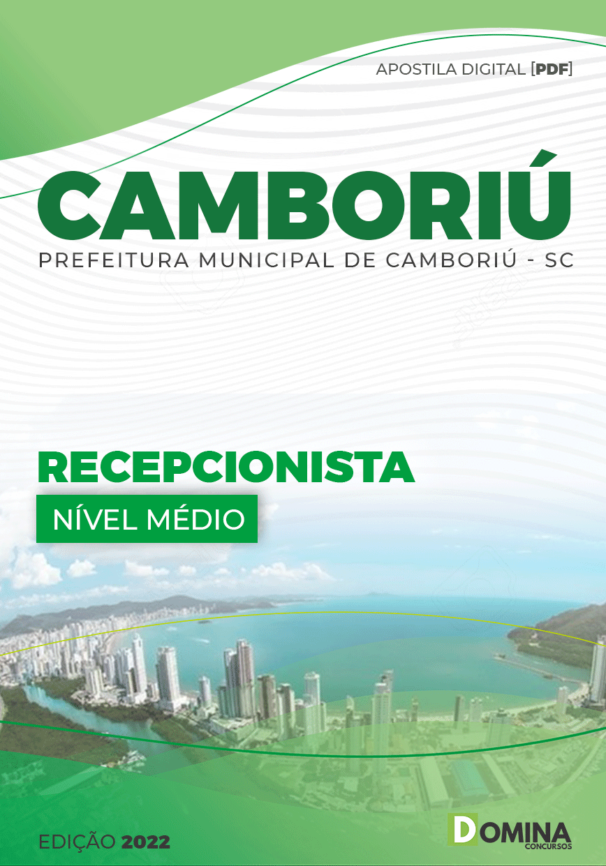 Apostila Digital Pref Camboriú SC 2022 Recepcionista