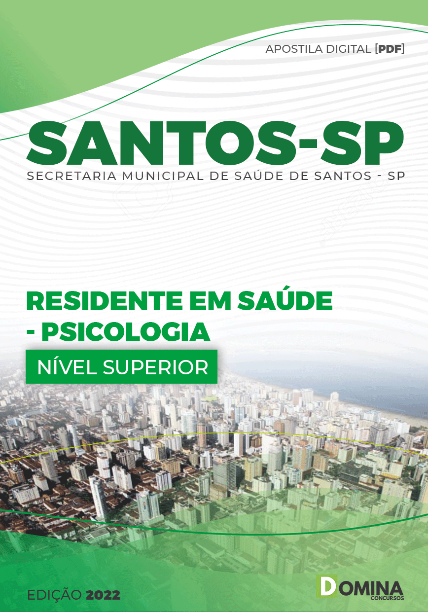 Apostila SMS Santos SP 2022 Residente Saúde Psicologia