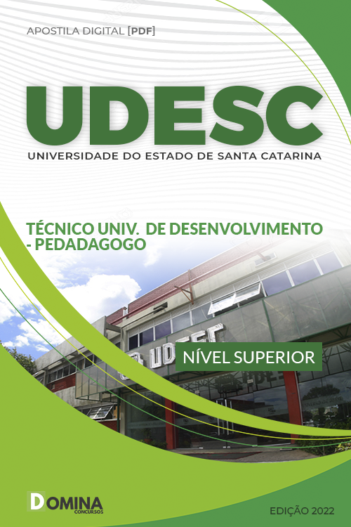 Apostila UDESC 2022 Técnico Desenvolvimento Pedagogo