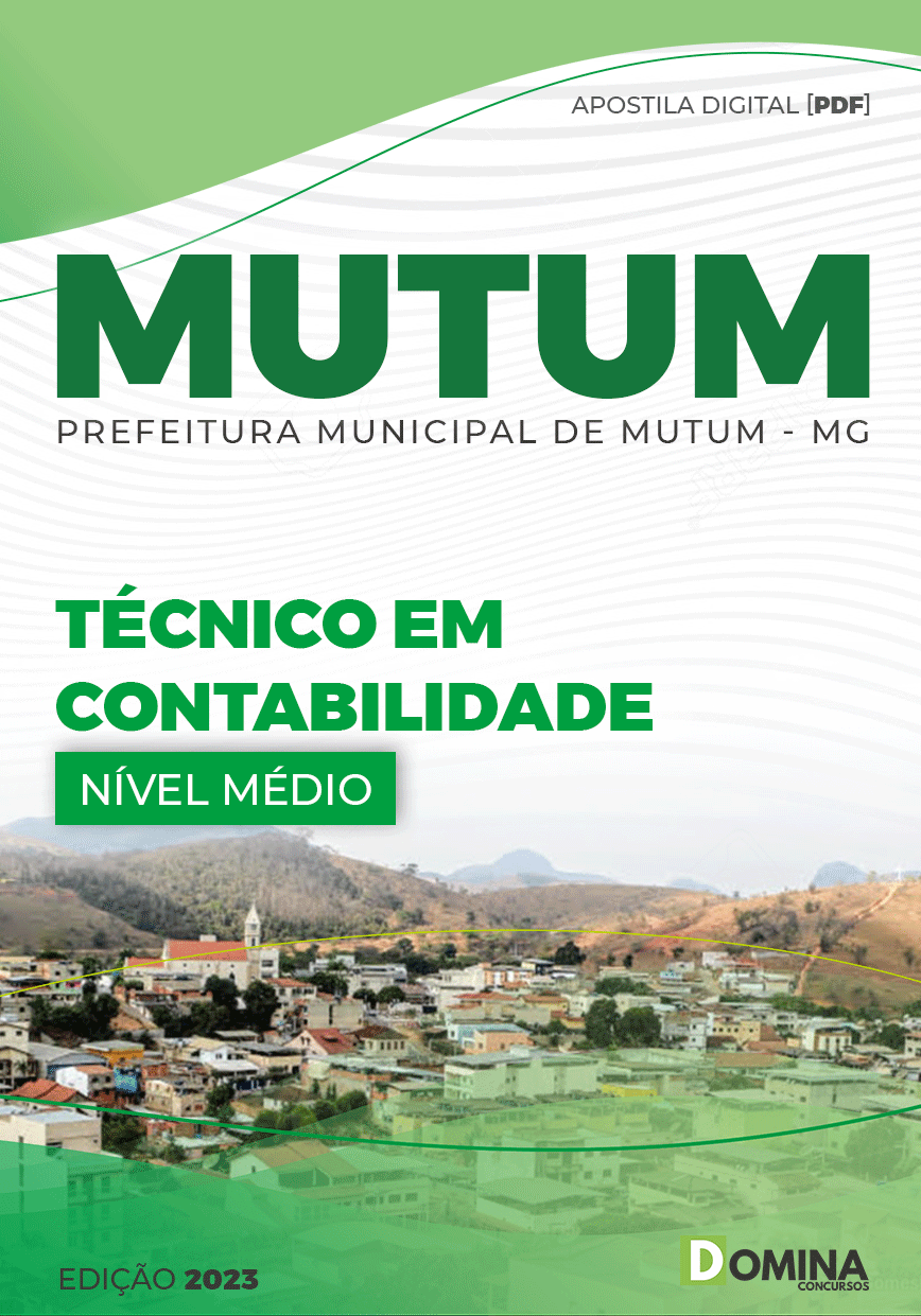 Apostila Pref Mutum MG 2023 Técnico Contabilidade