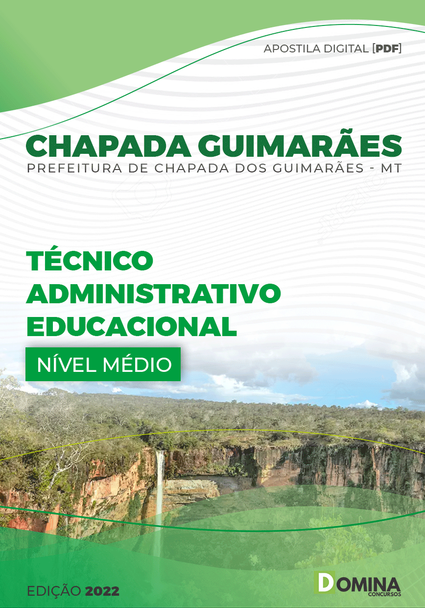 Apostila Pref Chapada Guimarães MT 2022 Técnico Adm Educacional