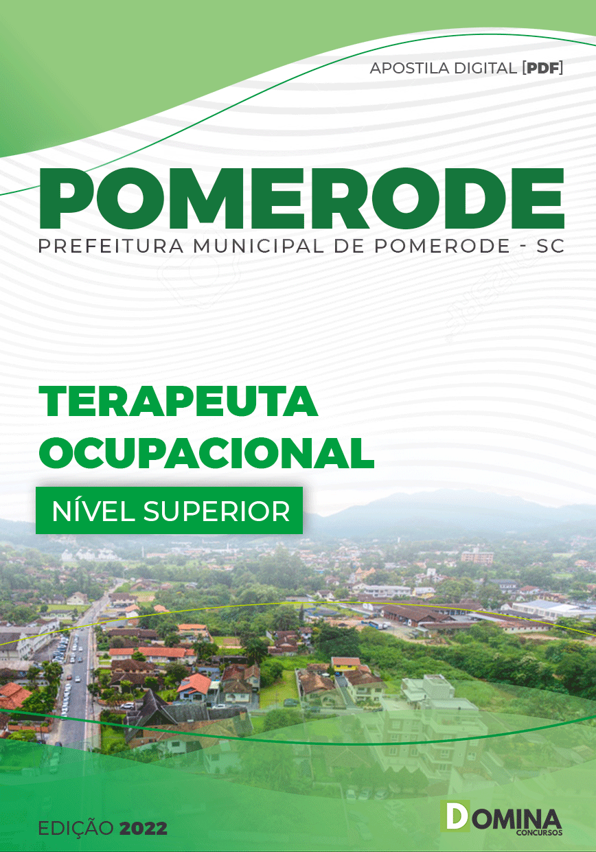 Apostila Pref Pomerode SC 2022 Terapeuta Ocupacional