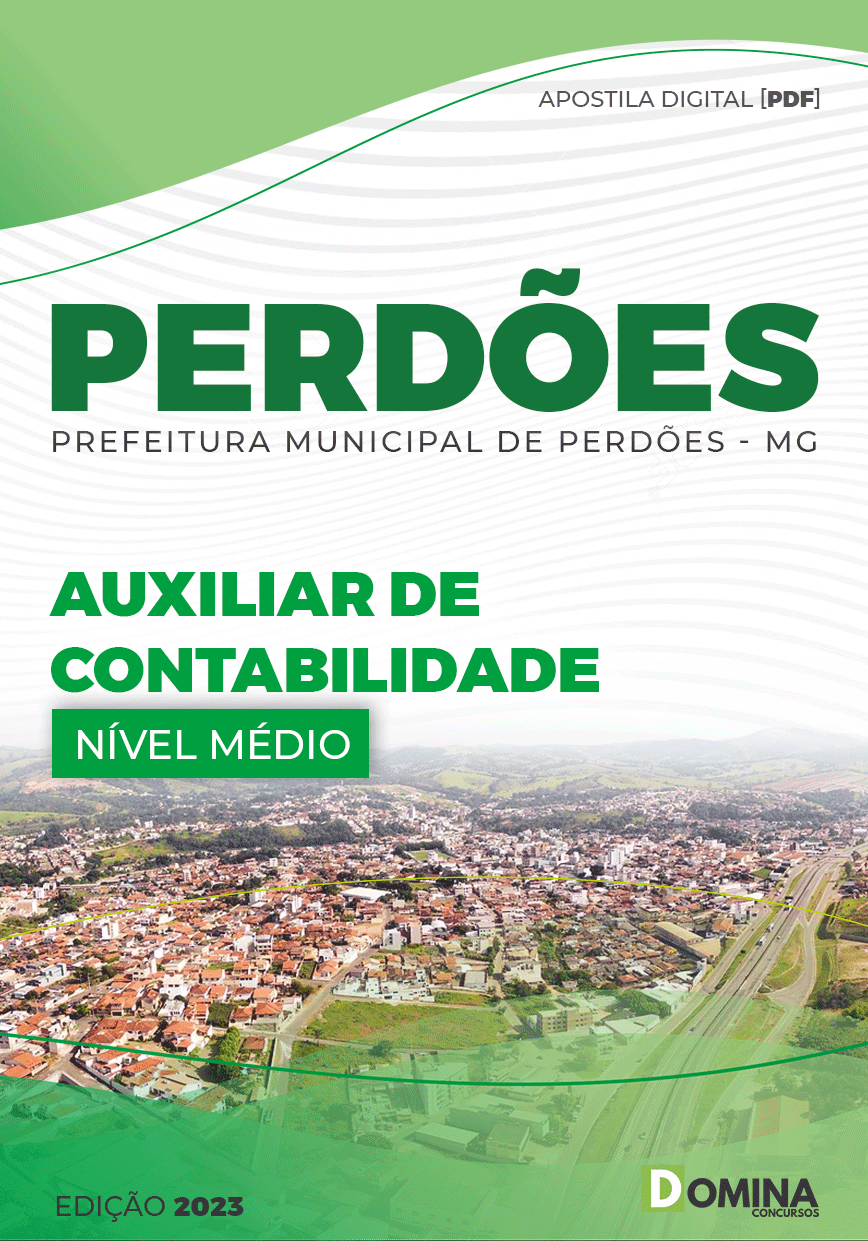 Apostila Pref Perdões MG 2023 Auxiliar Contabilidade