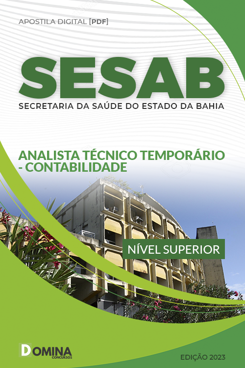 Apostila SESAB 2023 Analista Técnico Temporário Contabilidade