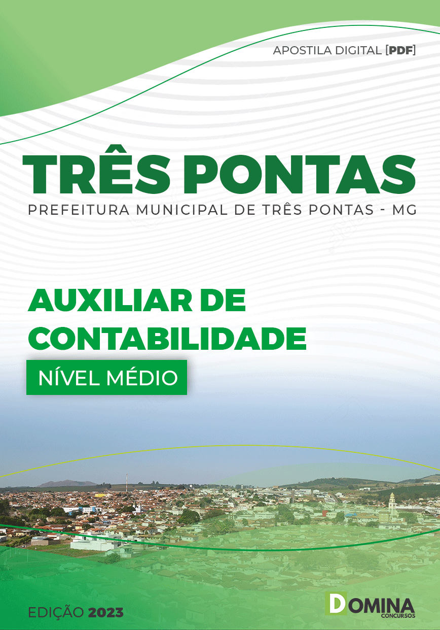 Apostila Câmara Três Pontas MG 2023 Auxiliar Contabilidade