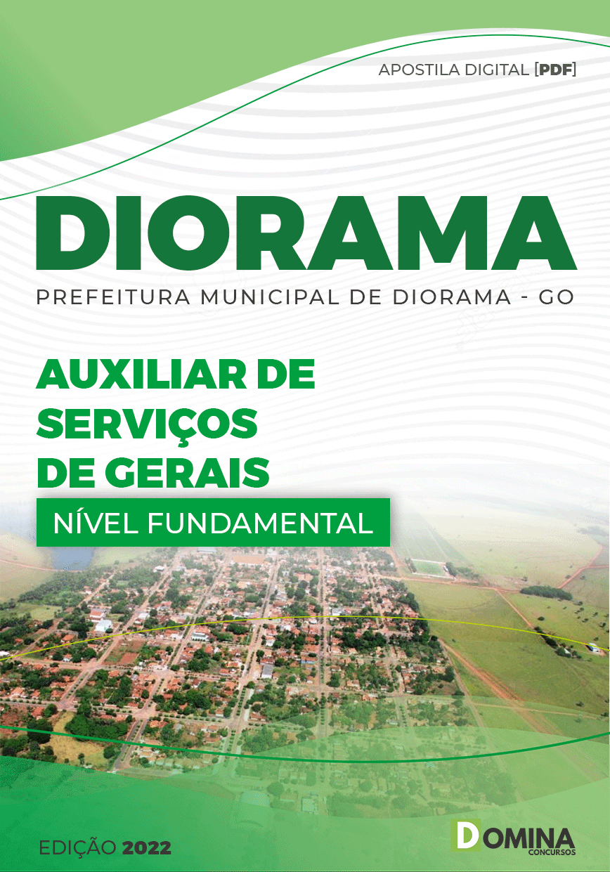 Apostila Pref Diorama GO 2022 Auxiliar Serviços Gerais