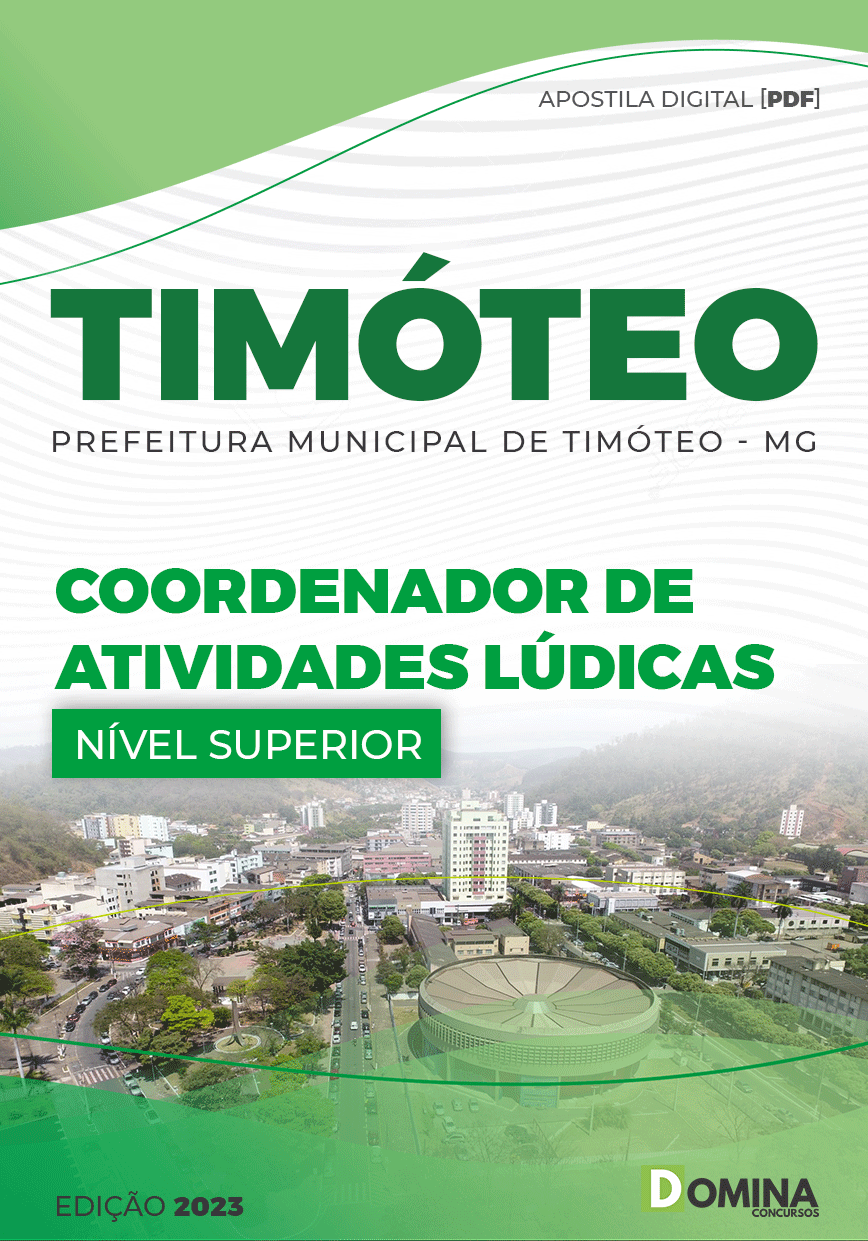 Apostila Pref Timóteo MG 2023 Coordenador de Atividades Lúdicas